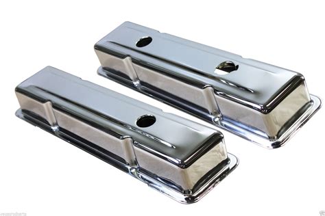 chrome sbc valve covers|chevy 350 black valve covers.